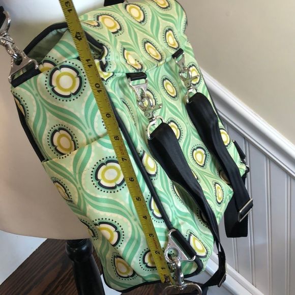 PETUNIA PICKLE BOTTOM Embroidered Floral Backpack Crossbody Baby Bag NWOT - Picture 14 of 17